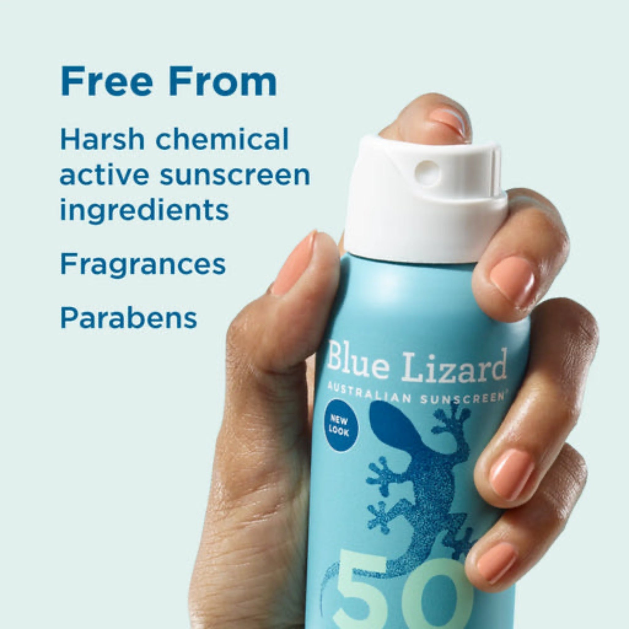 Blue Lizard Sensitive Mineral Sunscreen Spray SPF 50 – Broad Spectrum, Sensitive Skin Protection