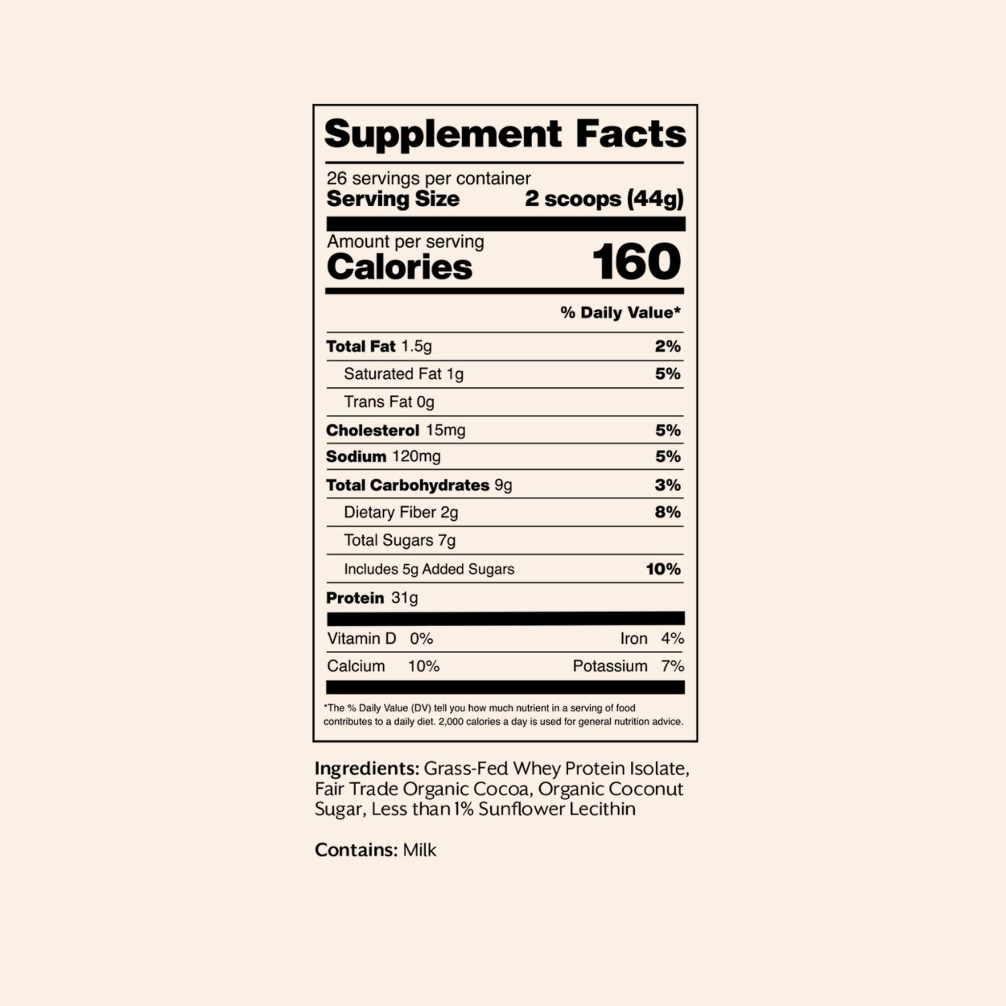 Whey Isolate Protein Powder, 2.5 lb (1.13kg)