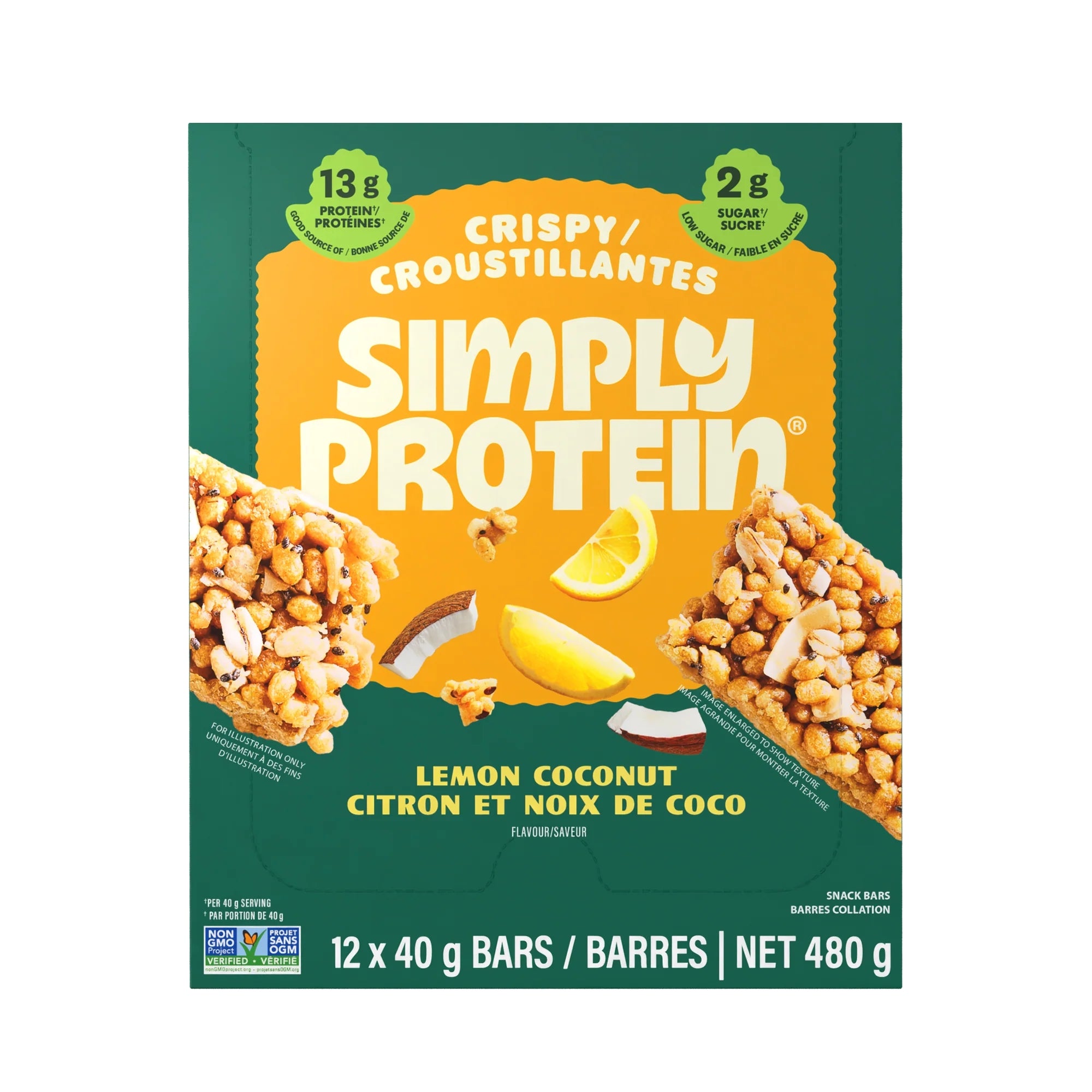 Plant Based Crispy Protein Bars (Box of 12)