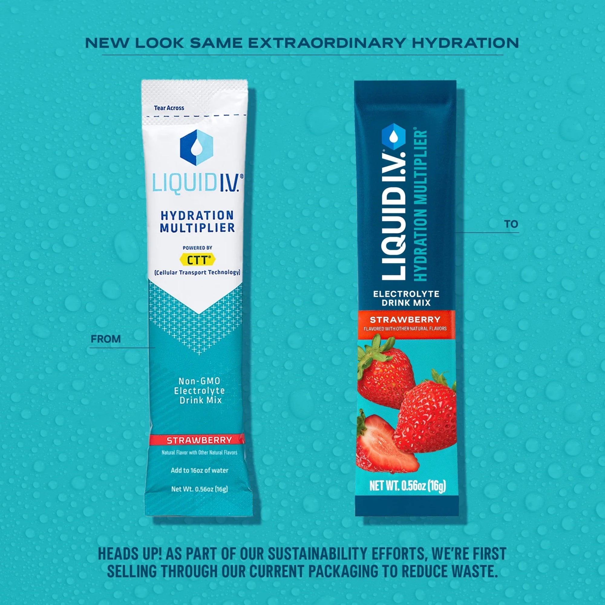 Liquid I.V., Hydration Multiplier®, Electrolyte Drink Mix, 16 Stick Packs