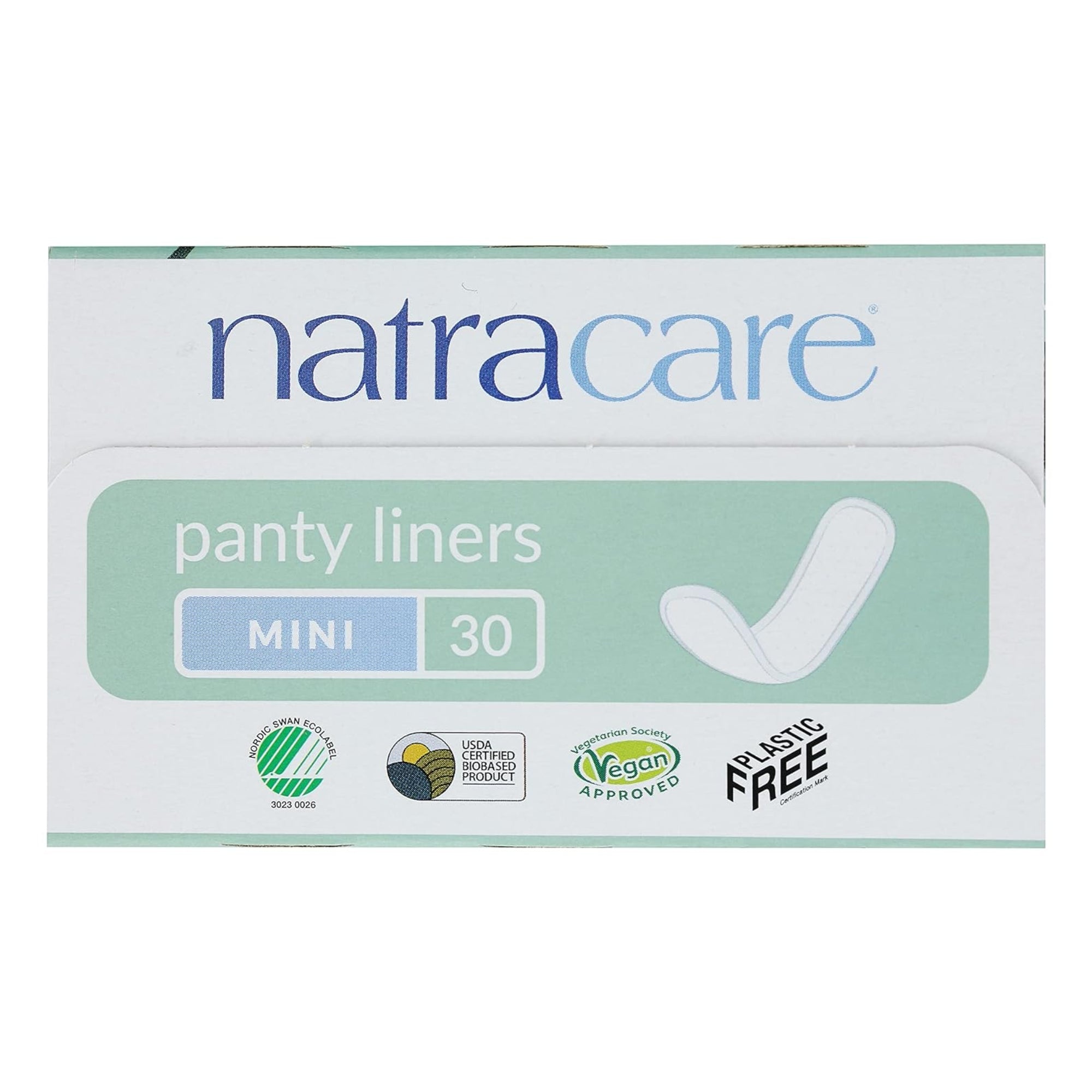 NATRACARE Mini Pant Liners, Unscented, (Pack of 30)