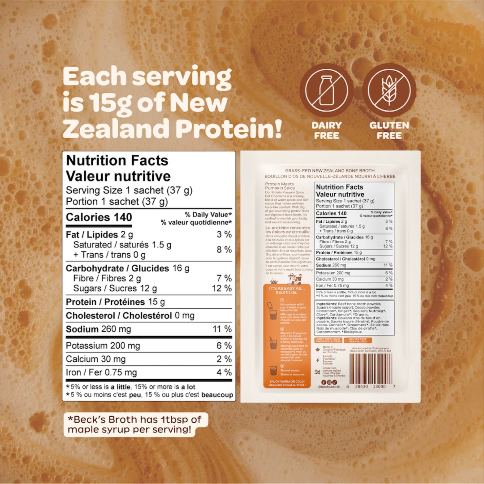 Protein Pumpkin Spice Hot Chocolate (12 Pack Carton)
