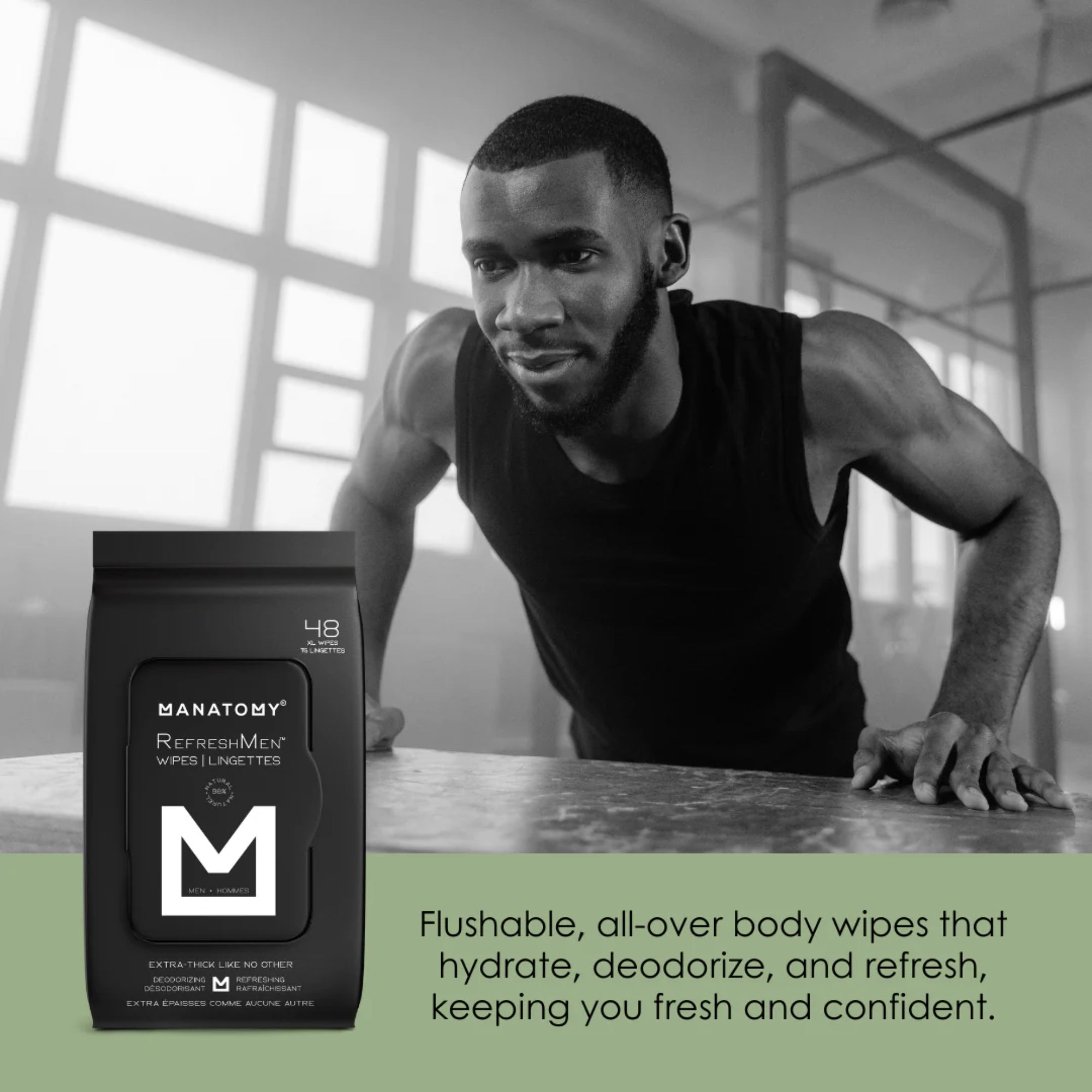Manatomy RefreshMen Wipes Value Pack 3 x 48 Wipes