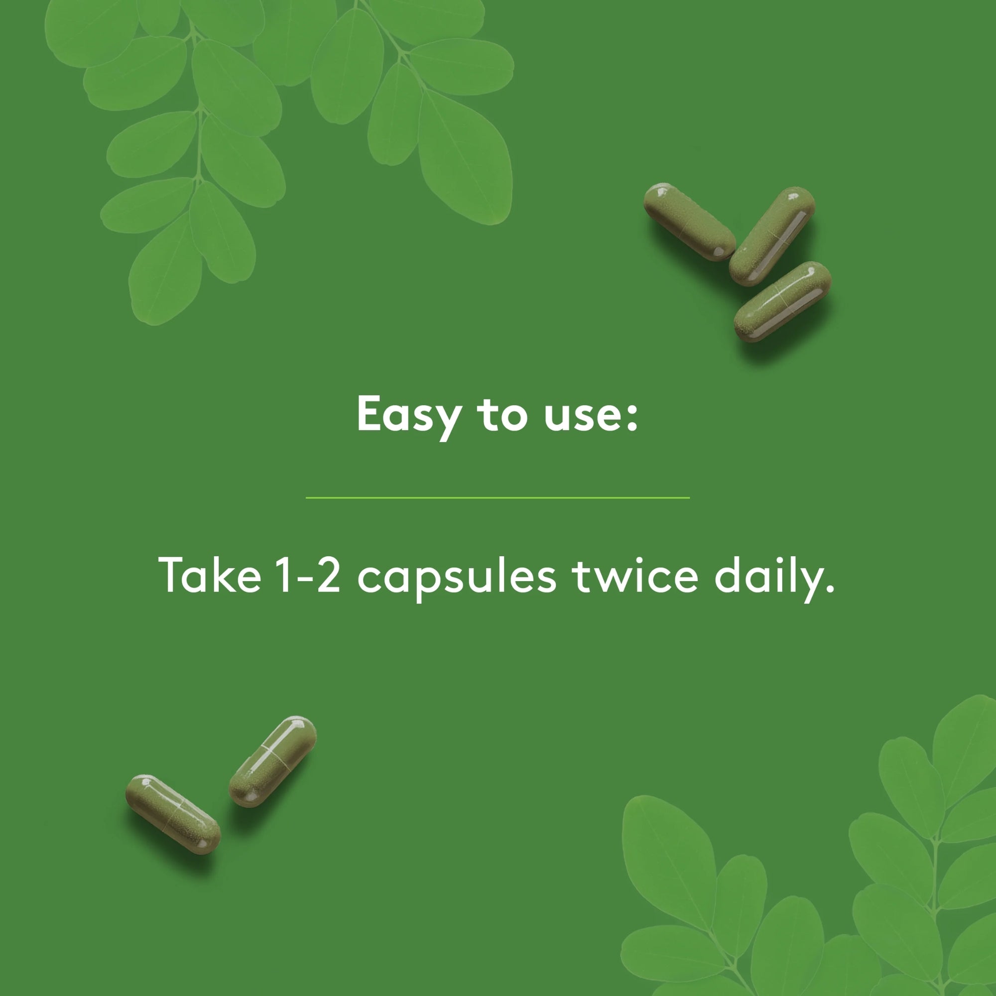 Organic Moringa 600 mg - 120 capsules