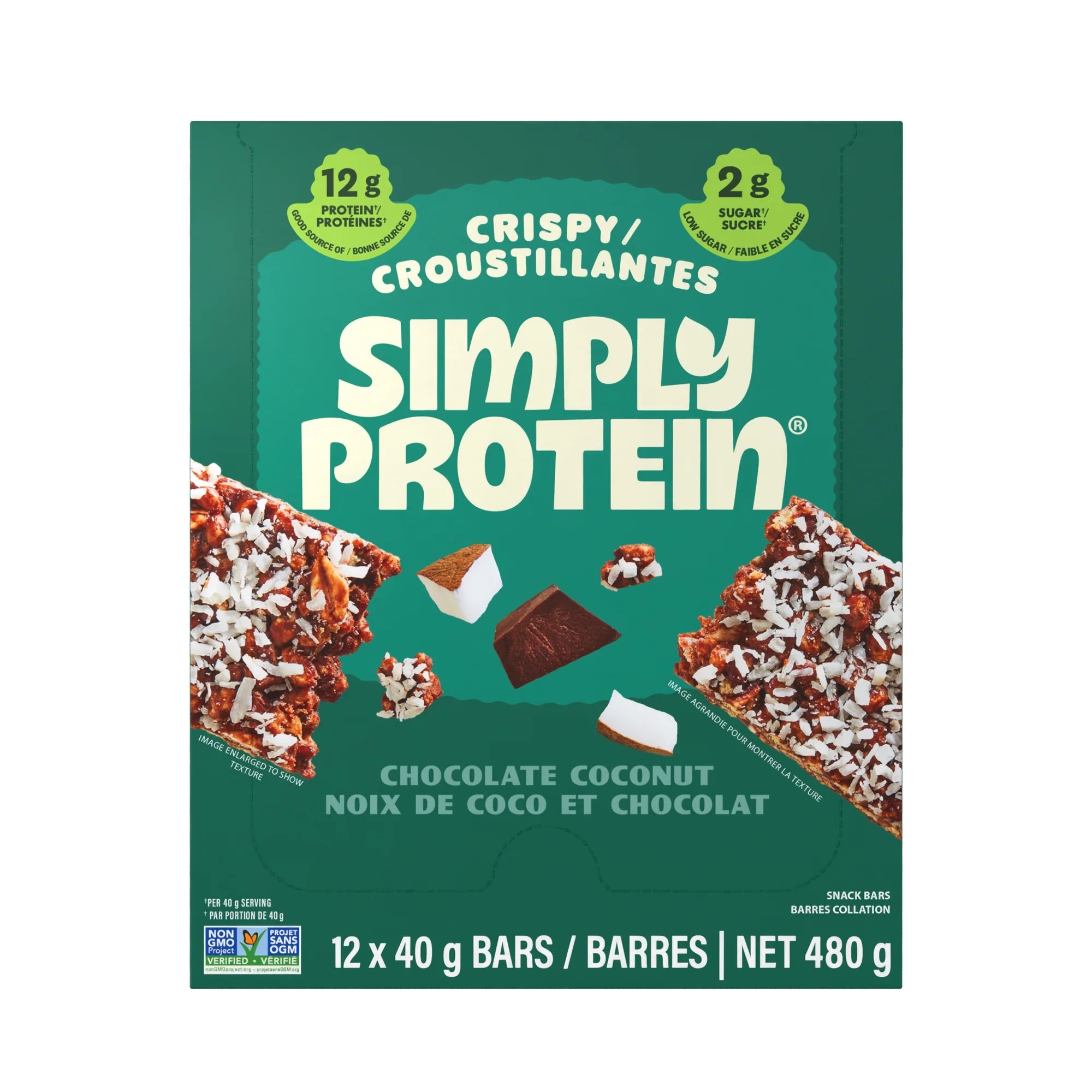 Plant Based Crispy Protein Bars (Box of 12)