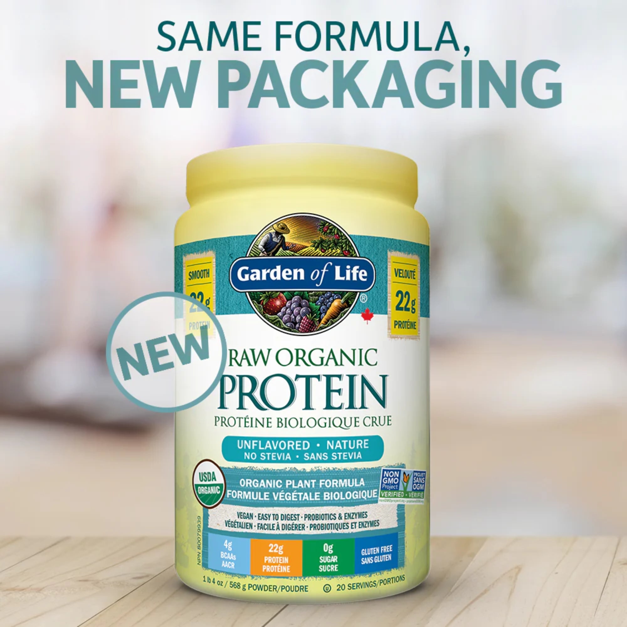 Garden of Life, RAW Organic Protein, 1 lb 3.75 oz (560 g)