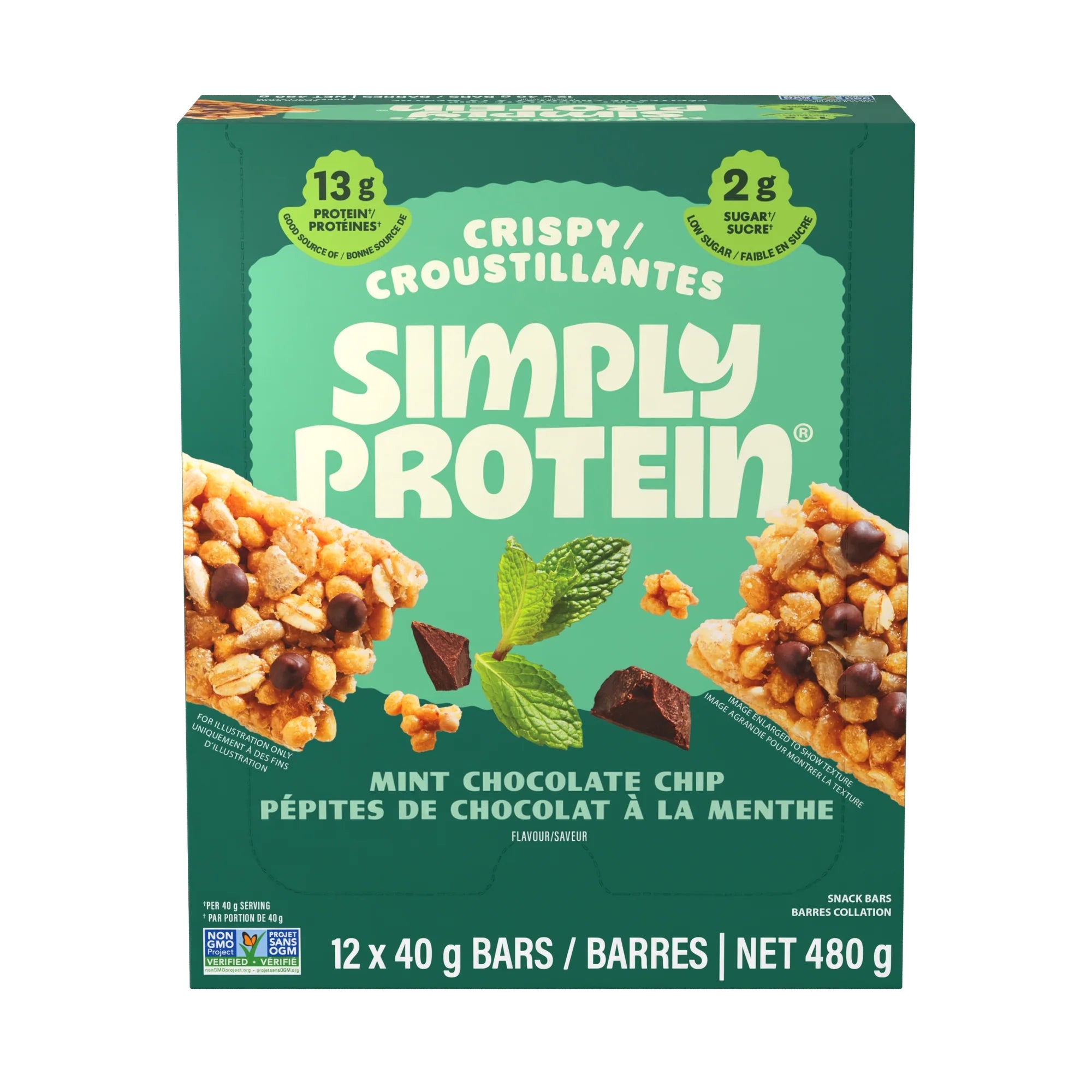 Plant Based Crispy Protein Bars (Box of 12)