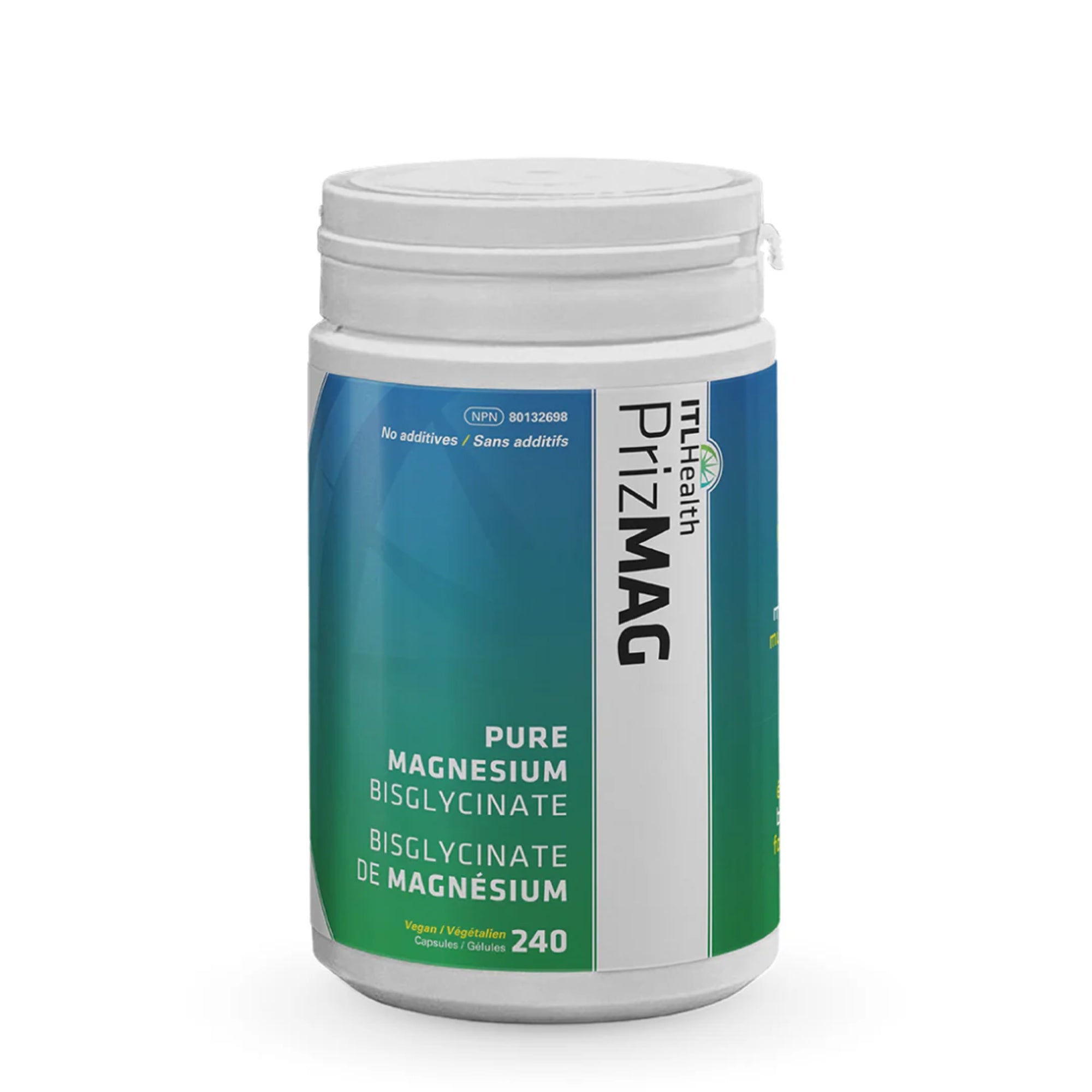 PrizMAG Pure Magnesium Bisglycinate - 240 capsules