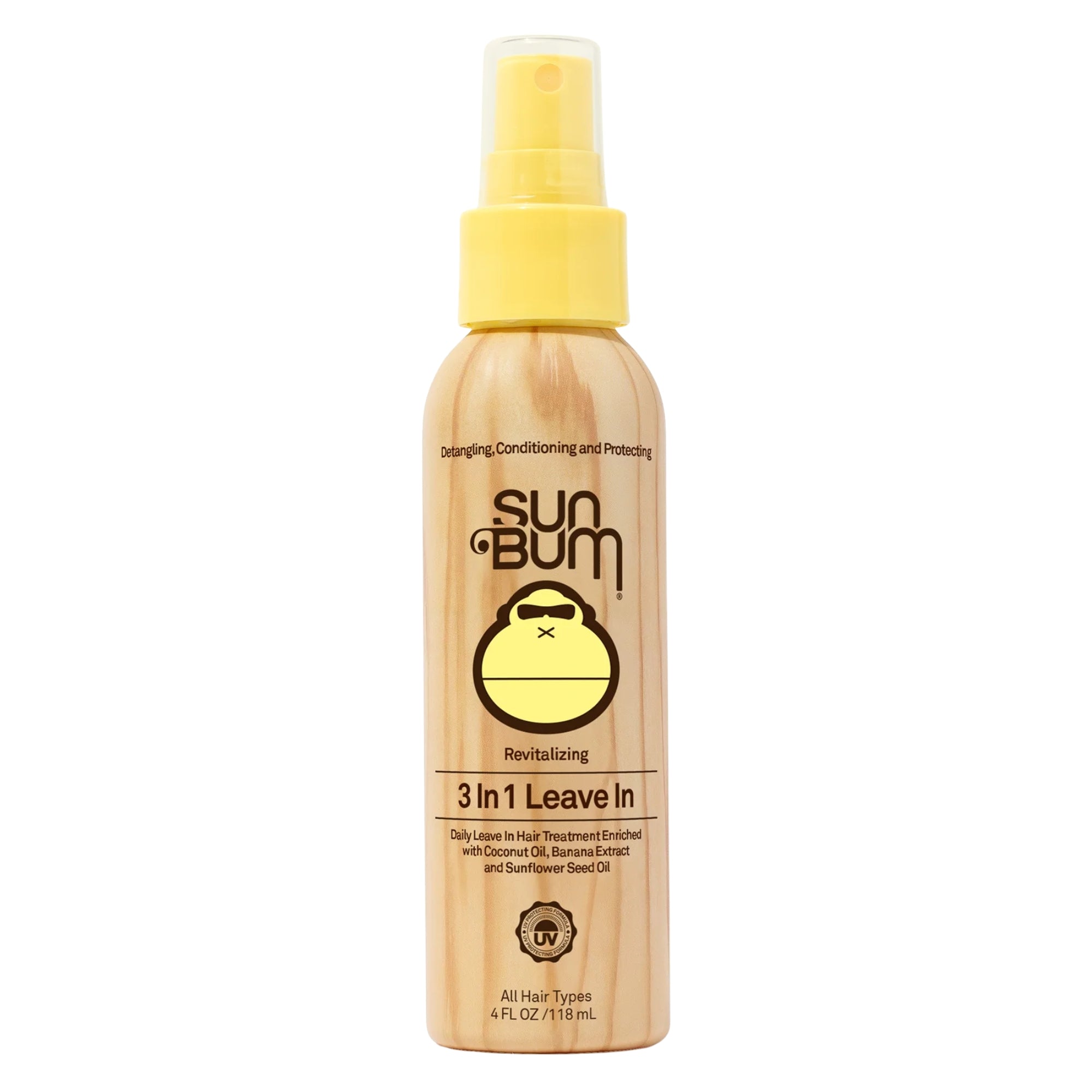 Sun Bum Beach Formula 3-In-1 Leave In Conditioner, 4 fl oz, 118 ml