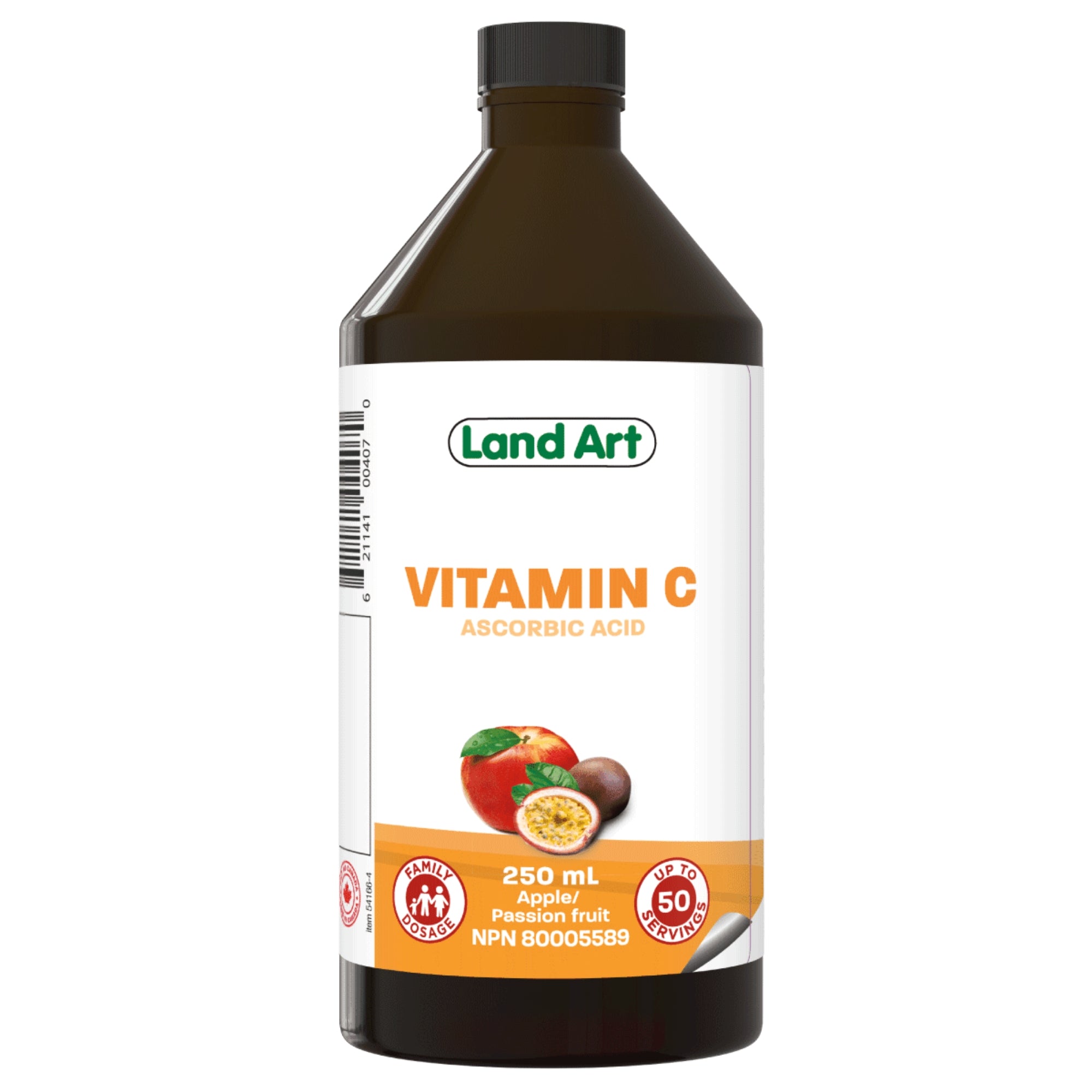 Vitamin C Ascorbic Acid Apple and Passionfruit - 8.45 fl oz, 250ml