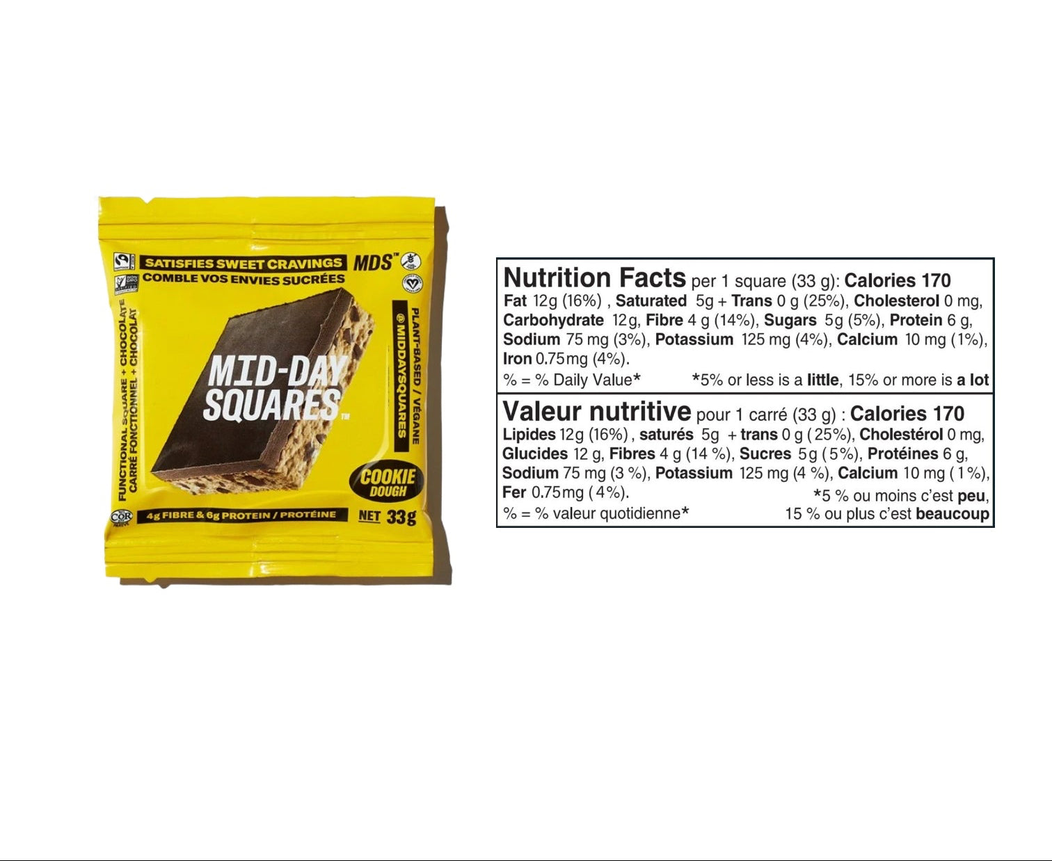 Mid-Day Squares Chocolate bars - 33g (12x)
